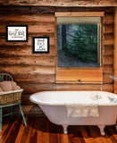 Set Of Two The Best Seat in the House 2 Black Framed Print Bathroom Wall Art - Homeroots - Flyclothing LLC