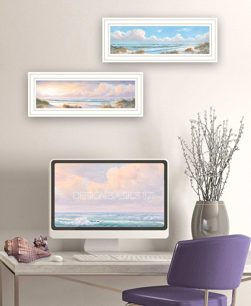 Set Of Two Nautical Boat 1 White Framed Print Wall Art - Homeroots - Flyclothing LLC