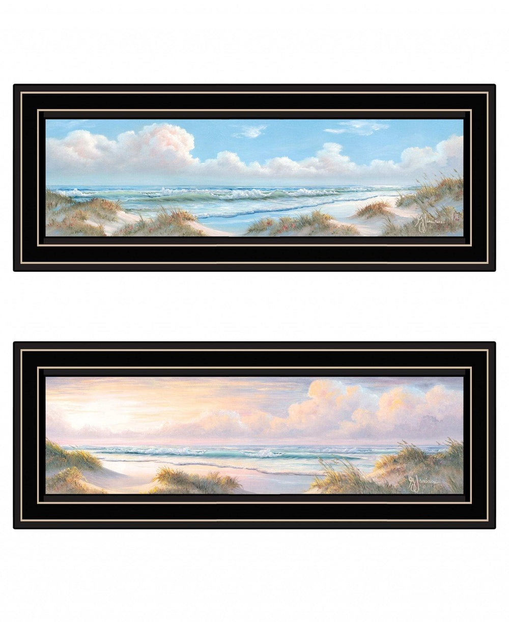 Set Of Two Nautical Boat 2 Black Framed Print Wall Art - Homeroots - Flyclothing LLC