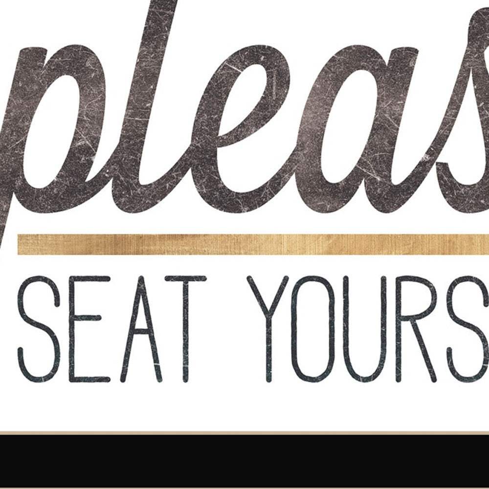 Set Of Two No Selfies When Seated Black Framed Print Bathroom Wall Art - Homeroots - Flyclothing LLC