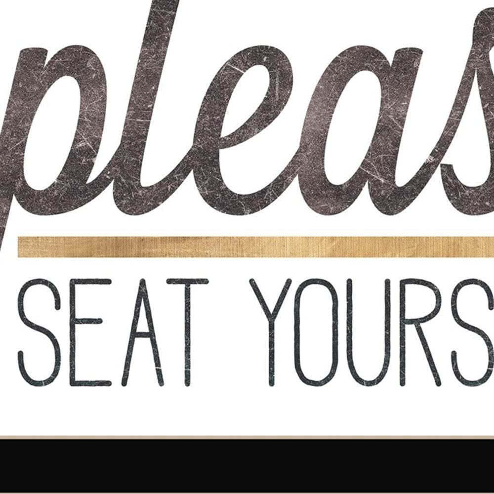 Set Of Two No Selfies When Seated Black Framed Print Bathroom Wall Art - Homeroots - Flyclothing LLC