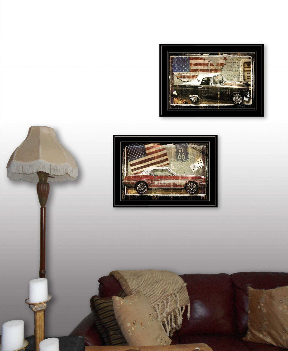 Set Of Two Vintage Classics 1 Black Framed Print Wall Art - Homeroots - Flyclothing LLC