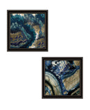 Set Of Two Geode Reef Pleasure 2 Black Framed Print Wall Art - Homeroots