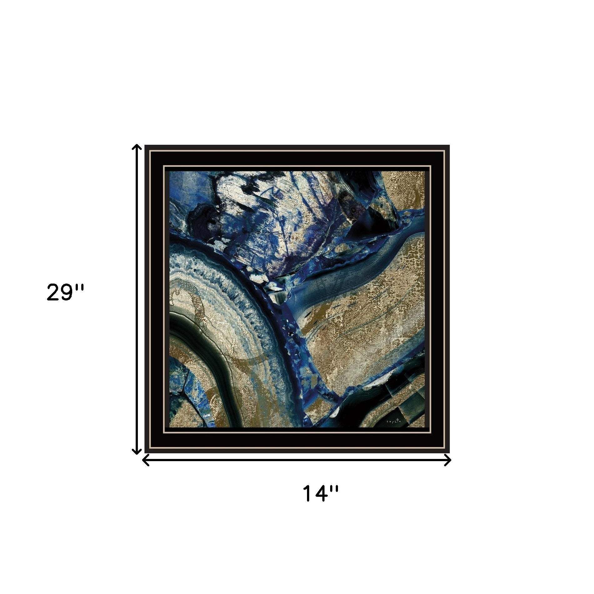 Set Of Two Geode Reef Pleasure 2 Black Framed Print Wall Art - Homeroots - Flyclothing LLC