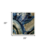 Set Of Three Deep Blue 2 White Framed Print Wall Art - Homeroots - Flyclothing LLC