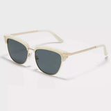 Classic Clubmaster Style Sunglasses with Gold Accents - Trendsi - Flyclothing LLC