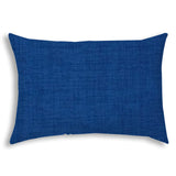 14" X 20" Blue Indoor Outdoor Throw Pillow With Texture - Homeroots