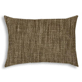 14" X 20" Espresso Indoor Outdoor Throw Pillow With Texture - Homeroots