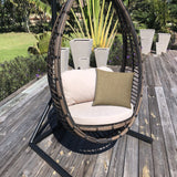 14" X 20" Tan Indoor Outdoor Throw Pillow With Texture - Homeroots