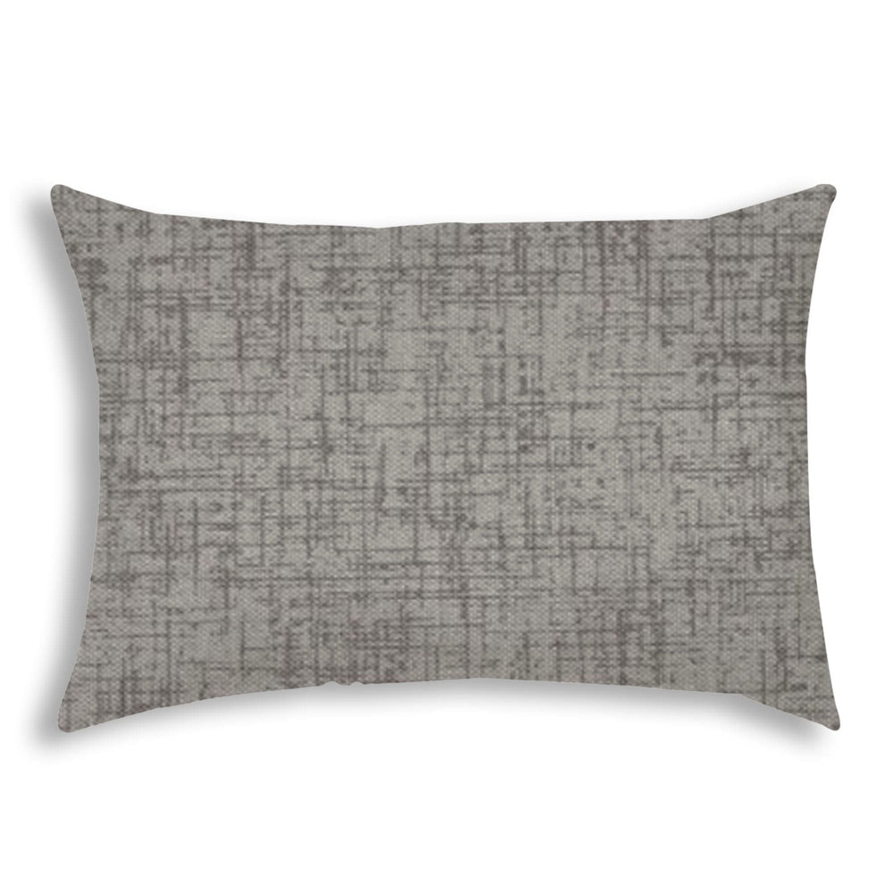 14" X 20" Light Gray Indoor Outdoor Throw Pillow - Homeroots - Flyclothing LLC