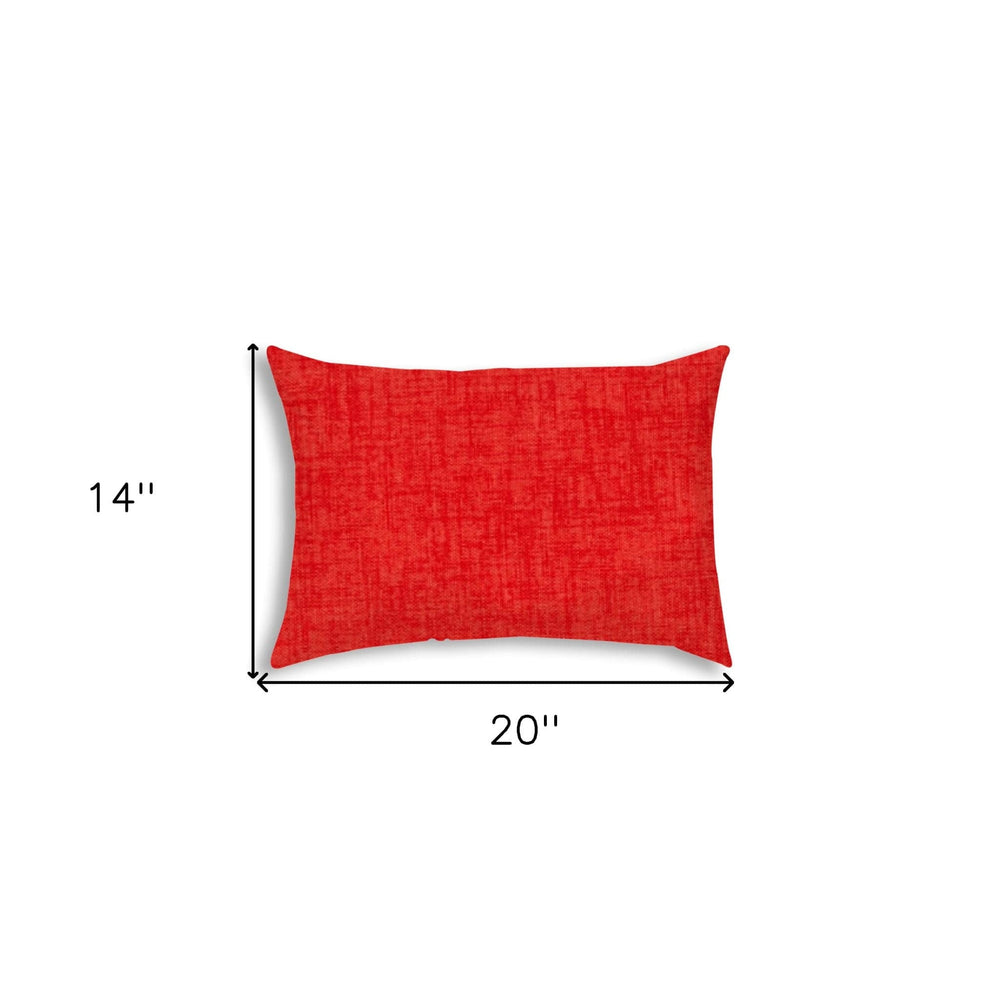 14" X 20" Coral Indoor Outdoor Throw Pillow - Homeroots - Flyclothing LLC