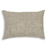 14" X 20" Taupe Indoor Outdoor Throw Pillow