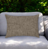 14" X 20" Taupe Indoor Outdoor Throw Pillow - Homeroots