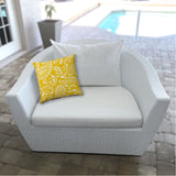 14" X 20" Cream And White Blown Seam Paisley Lumbar Indoor Outdoor Pillow - Homeroots - Flyclothing LLC