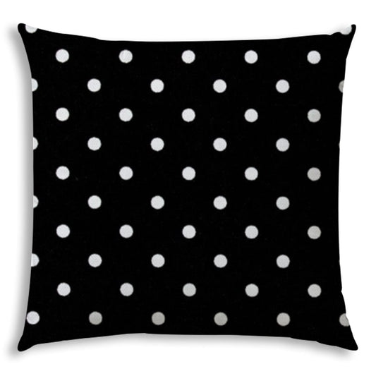 17" Black and White Dots Indoor Outdoor - Homeroots