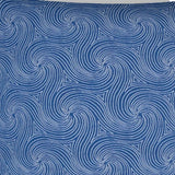17" X 17" Blue And White Zippered Swirl Throw Indoor Outdoor Pillow - Homeroots
