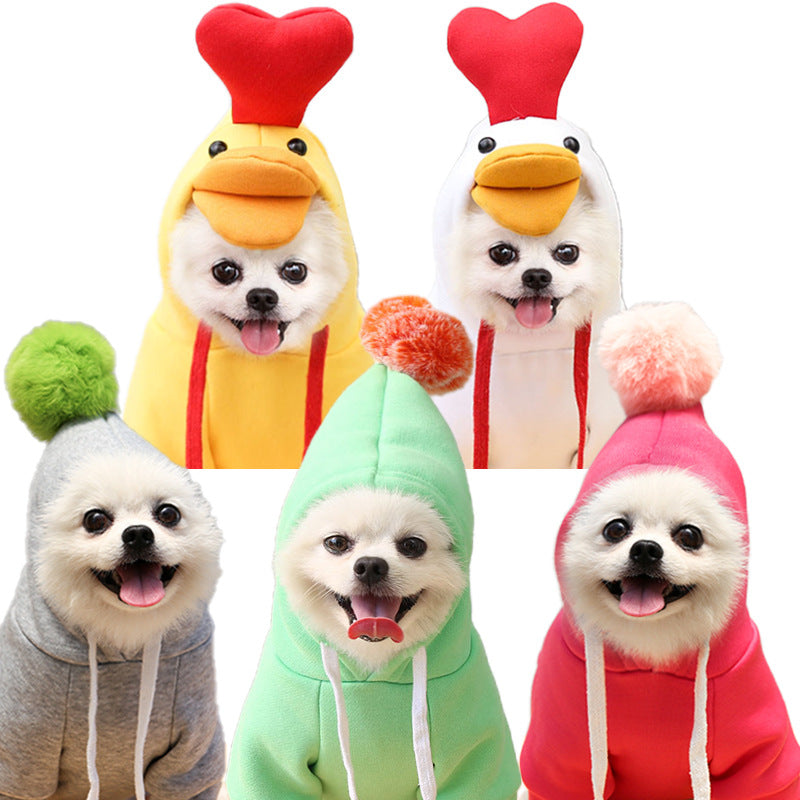 Cute Fruit Dog Clothes For Small Dogs Hoodies Winter Warm Fleece Pet Clothing Puppy Cat Costume Coat For French Chihuahua Outfit - My Store - Flyclothing LLC