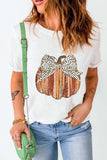Full Size Pumpkin Round Neck Short Sleeve T-Shirt - Trendsi - Flyclothing LLC