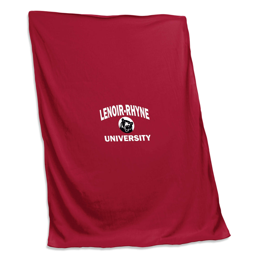 Lenoir Rhyne Cardinal Screened Sweatshirt Blanket - Logo Brands - Flyclothing LLC