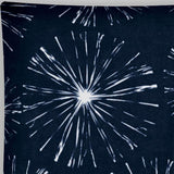 17" X 17" Navy Blue And White Zippered Floral Throw Indoor Outdoor Pillow - Homeroots