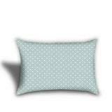 Set Of Three 18" X 18" Seafoam And White Zippered Floral Throw Indoor Outdoor Pillow - Homeroots