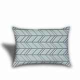 Set Of Three 18" X 18" Seafoam And White Zippered Floral Throw Indoor Outdoor Pillow - Homeroots