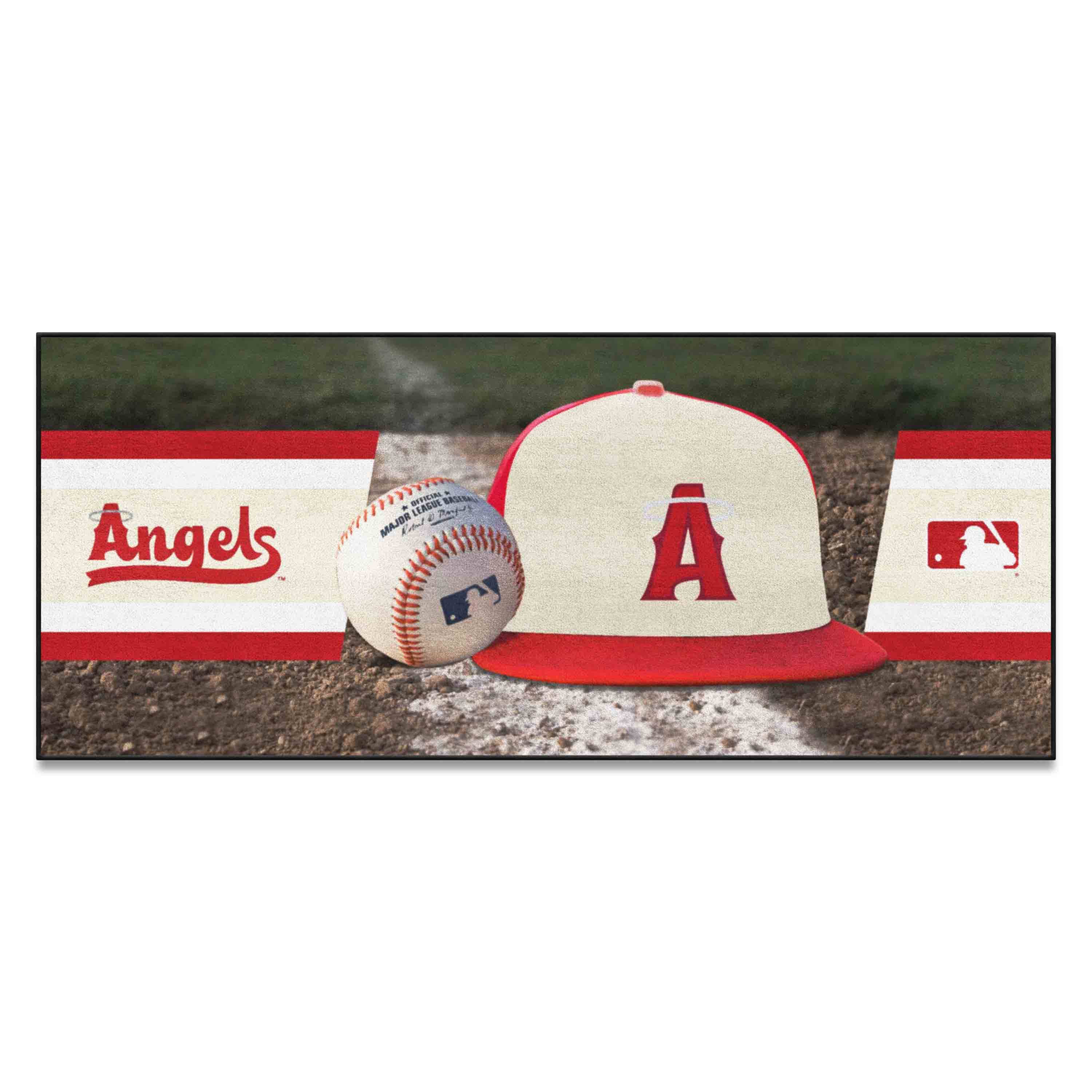 Los Angeles Angels Baseball Runner Rug - 30in. x 72in. - Los Angeles Angels