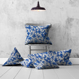 Set Of Three 20" X 20" Blue And White Zippered Coastal Throw Indoor Outdoor Pillow - Homeroots
