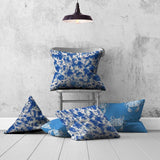 Set of 3 Blue Crab Indoor Outdoor Envelope Pillows - Homeroots - Flyclothing LLC