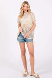 Ces Femme See Through Crochet Mock Neck Cover Up - Trendsi - Flyclothing LLC