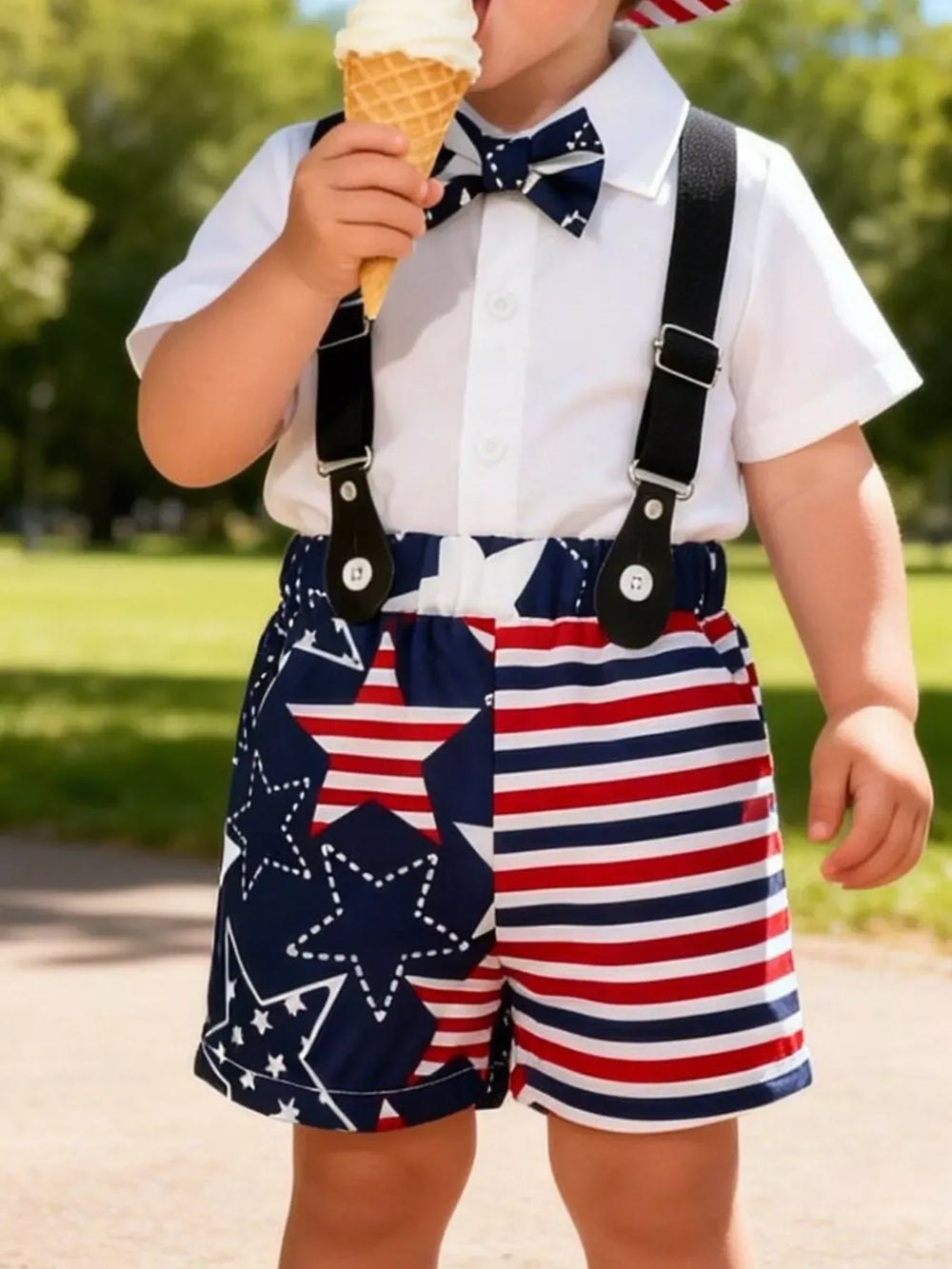 Children's Patriotic Celebration Outfit Set - Trendsi - Flyclothing LLC