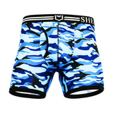 SHEATH 4.0 Polyester Camo Men's Pouch Boxer Brief 5" (4 Pack)