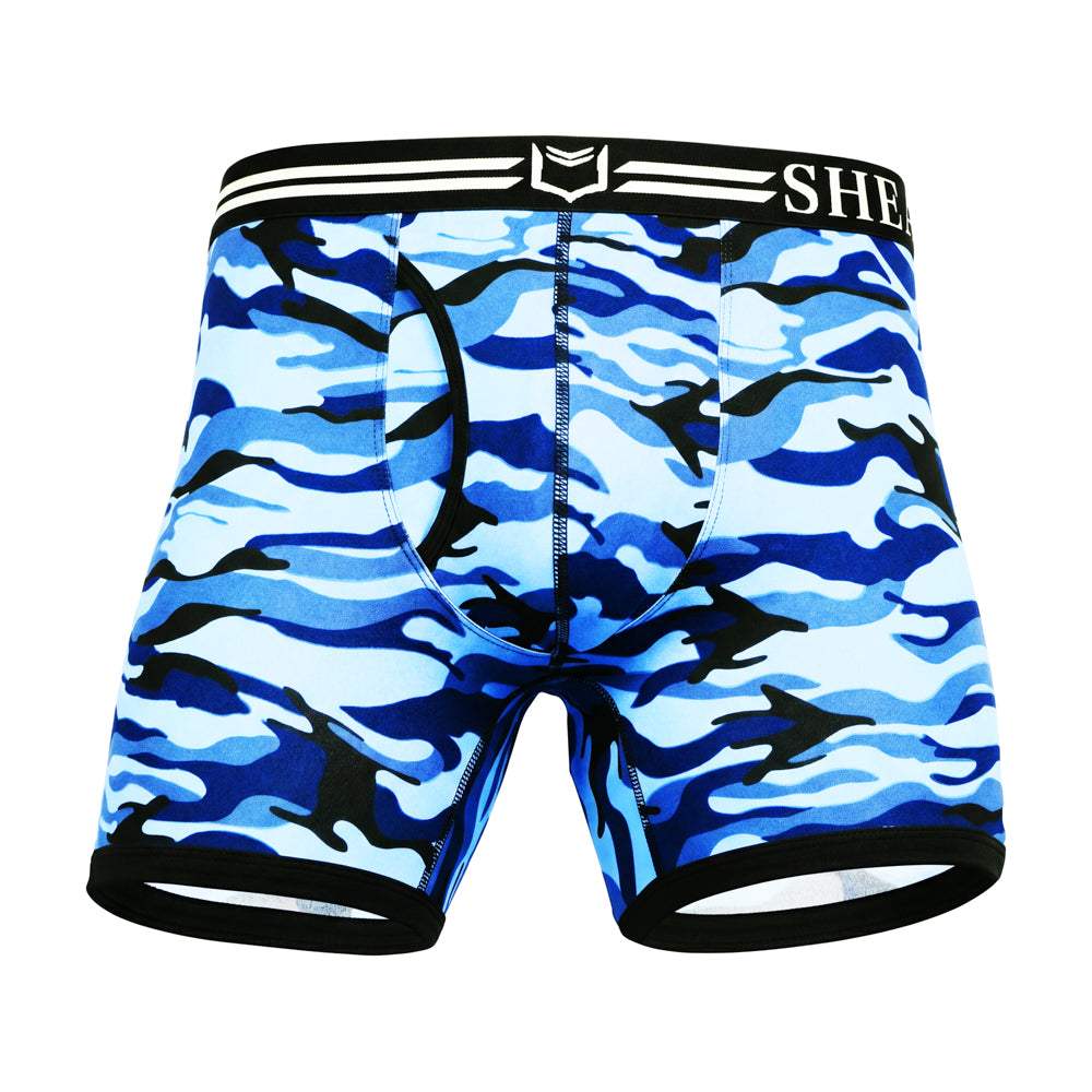 SHEATH 4.0 Polyester Camo Men's Pouch Boxer Brief 5" - SHEATH UNDERWEAR - Flyclothing LLC