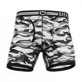 SHEATH 4.0 Polyester Camo Men's Pouch Boxer Brief 5" (4 Pack)