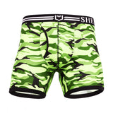 SHEATH 4.0 Polyester Camo Men's Pouch Boxer Brief 5" (4 Pack)