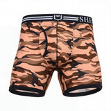 SHEATH 4.0 Polyester Camo Men's Pouch Boxer Brief 5" (4 Pack)