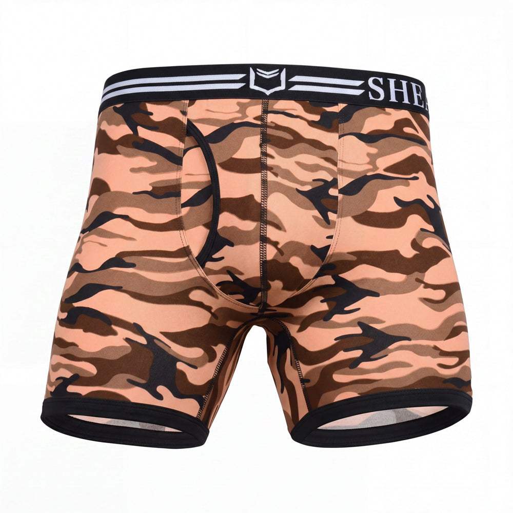 SHEATH 4.0 Polyester Camo Men's Pouch Boxer Brief 5" - SHEATH UNDERWEAR - Flyclothing LLC
