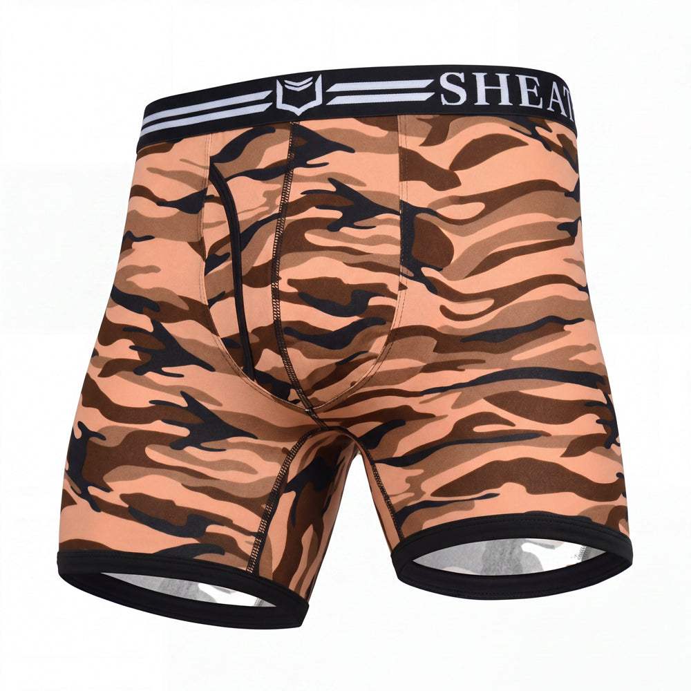SHEATH 4.0 Polyester Camo Men's Pouch Boxer Brief 5" - SHEATH UNDERWEAR - Flyclothing LLC