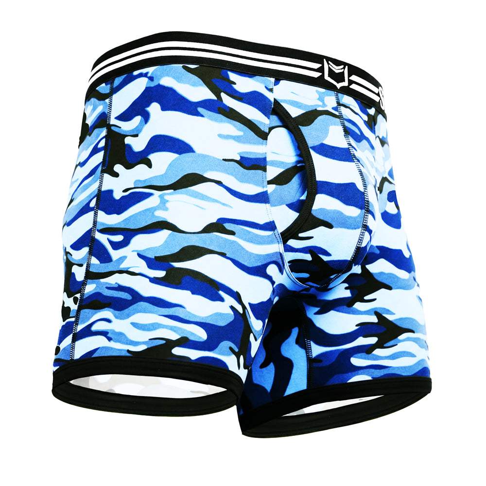 SHEATH 4.0 Polyester Camo Men's Pouch Boxer Brief 5" - SHEATH UNDERWEAR - Flyclothing LLC