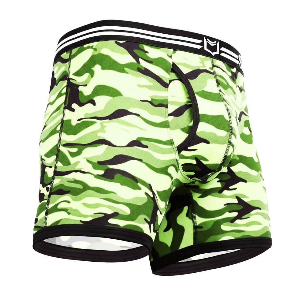 SHEATH 4.0 Polyester Camo Men's Pouch Boxer Brief 5" - SHEATH UNDERWEAR - Flyclothing LLC
