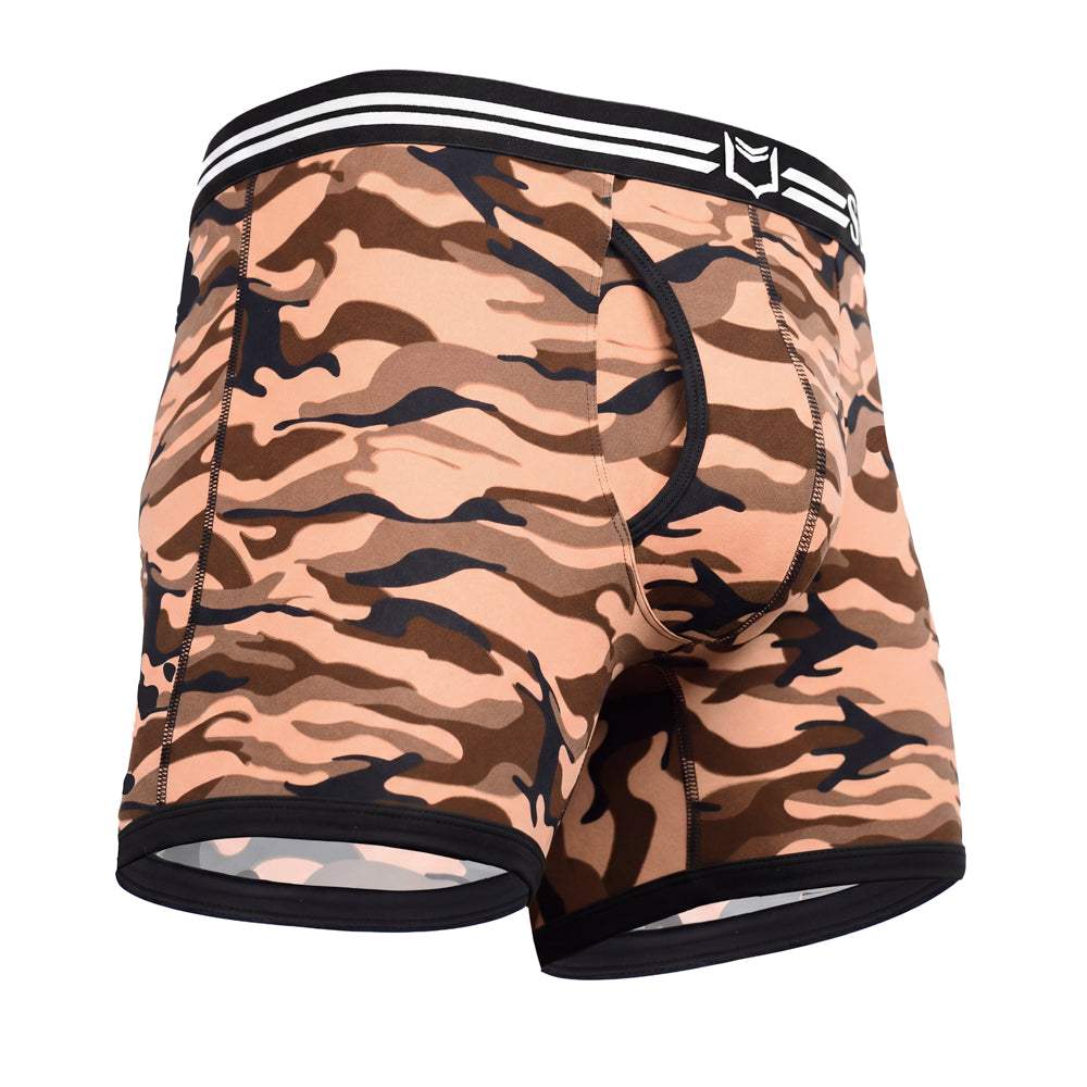 SHEATH 4.0 Polyester Camo Men's Pouch Boxer Brief 5" - SHEATH UNDERWEAR - Flyclothing LLC