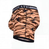 SHEATH 4.0 Polyester Camo Men's Pouch Boxer Brief 5" (4 Pack)