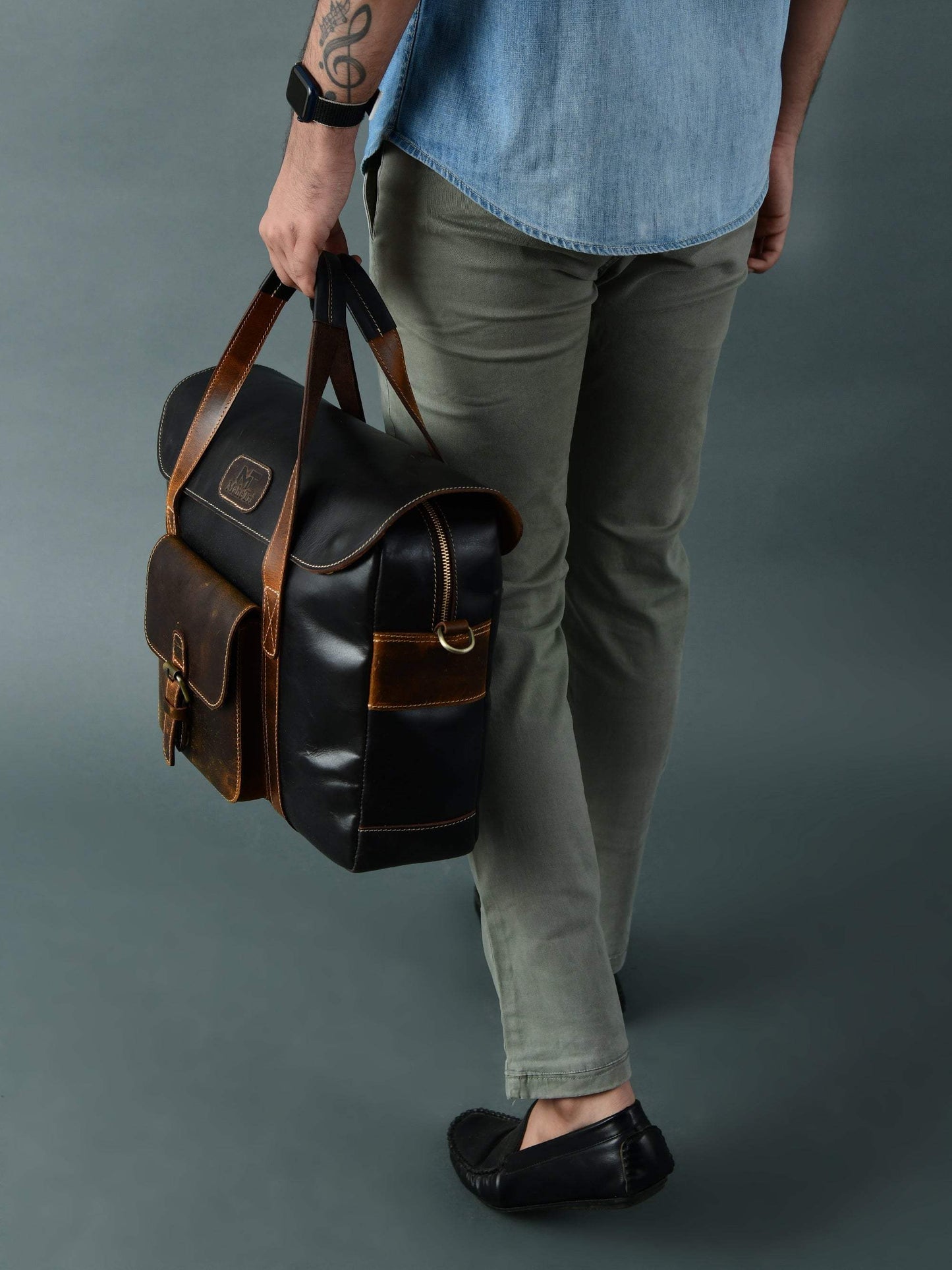 Walker Office Travel Top Handle Bag - Classy Leather Bags - Flyclothing LLC