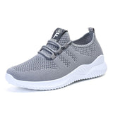 Breathable Mesh Lace Up Athletic - Trendsi