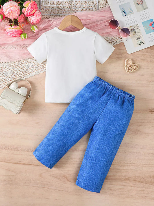 Children's Heart Print Casual Kids Set - Trendsi - Flyclothing LLC