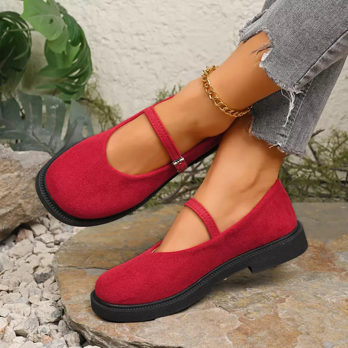 Round Toe Slip-Ons - Trendsi - Flyclothing LLC