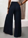 Tied Slit Wide Leg Pants - Trendsi - Flyclothing LLC
