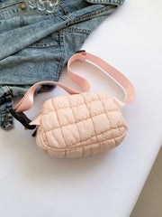 Bubble Texture Adjustable Strap Crossbody Bag - Trendsi
