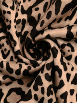 Perfee Leopard Open Front Long Sleeve Jacket - Trendsi - Flyclothing LLC