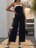 Tube Sleeveless Wide Leg Jumpsuit - Flyclothing LLC